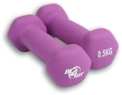 Hantle i ciężarki - Zestaw Hantle Hantelki ciężarki neoprenowe 2x0,5kg - miniaturka - grafika 1