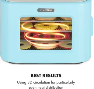 Klarstein TK3G-TuttiFrutti-Blu - Suszarki do grzybów, owoców i warzyw - miniaturka - grafika 3