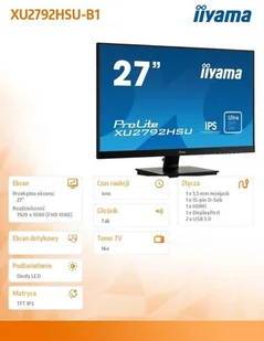 IIYAMA XU2792HSU-B1 - Monitory - miniaturka - grafika 3