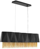 Lampy sufitowe - Hinkley Eklektyczna LAMPA wisząca HK-ZUMA-ISLE-SBG Elstead metalowa OPRAWA glamour ZWIS crystal czarny złoty HK-ZUMA-ISLE-SBG - miniaturka - grafika 1
