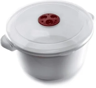 Ambition SMART GARNEK DO KUCHENKI MIKROFALOWEJ 2,0 L BIAŁO-CZERWONY TWORZYWO SZTUCZNE 699358 699358 - Garnki - miniaturka - grafika 2