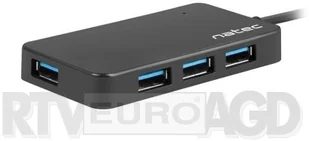 Natec Hub USB Silkworm 4xUSB 3.0 czarny USB-C NHU-1343 - Huby USB - miniaturka - grafika 2