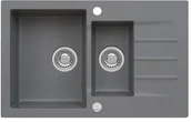 Zlewozmywaki - AXIS Zlewozmywak granitowy MOJITO 120 szary metalik (50) mojito12sm - miniaturka - grafika 1
