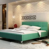 Łóżka - New Design Łóżko FUTURA NEW DESIGN tapicerowane Rozmiar 200x200 Tkanina Grupa I Pojemnik Bez pojemnika - miniaturka - grafika 1