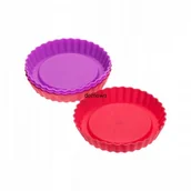 Formy do ciast - FOREMKI SILIKONOWE TARTALETKI TORCIK 4szt - miniaturka - grafika 1