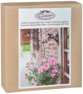 Esschert Design Wieszak ścienny na doniczkę, brązowy, żeliwo, BR21 Esschert Design - Donice - miniaturka - grafika 2