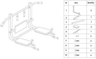 BenchK Poręcze do ćwiczeń i drążek do podciągania 2w1 D8 BenchK Pul Up Bar D8 - Poręcze i drążki do podciągania - miniaturka - grafika 9