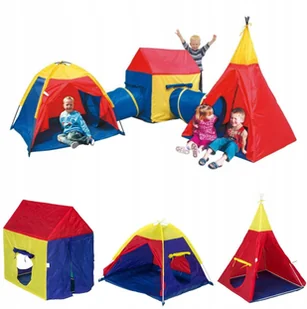 Zestaw Namiotów Plac Zabaw 5w1 Domek Tipi Tunele - Namioty i tipi dla dzieci - miniaturka - grafika 3