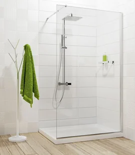 Deante Ścianka 140 cm wolnostojąca Abelia KTA034P KTA034P - Ścianki i drzwi prysznicowe - miniaturka - grafika 4