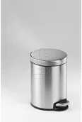Kosze na śmieci - Durable Kosz 5L z pedałem Stainless srebrny metal szczotkowany 3400-23 - miniaturka - grafika 1