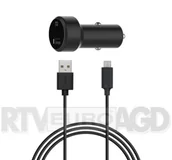 Ładowarki samochodowe - Xqisit Car Charger 2,4A USB-microUSB czarny 31527 - miniaturka - grafika 1