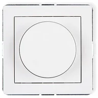 Wyłączniki światła i elektryczne - Karlik Deco biały elektroniczny regulator oświetlenia przyciskowo-obrotowy DRO-1 DRO-1 - miniaturka - grafika 1