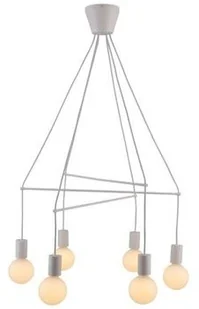 Candellux ALTO LAMPA WISZĄCA 6X40W E27 BIAŁY MATOWY - Lampy sufitowe - miniaturka - grafika 2