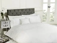 Pościel dla dzieci - Limoge Poszewka na kołdrę-zestaw, składający się z 2 poszewki na poduszki, motyw: Róża, z zamkiem z falbankami-szczegółów, biały 12396543 - miniaturka - grafika 1