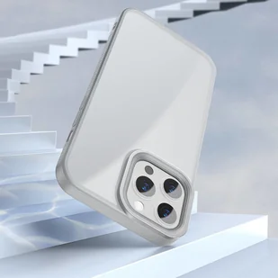 Baseus Crystal Phone Case pancerne etui do iPhone 13 Pro z żelową ramką szary ARJT000413 - Etui i futerały do telefonów - miniaturka - grafika 12