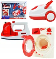 Zabawki AGD - Duży zestaw Agd 3w1 odkurzacz pralka żelazko dla d - miniaturka - grafika 1