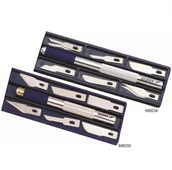 Nożyce i noże - Dedra Wielofunkcyjny nóż precyzyjny 12 ostrzy, chwyt 9 mm M9035 - miniaturka - grafika 1