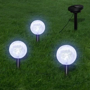 vidaXL Lampy ogrodowe LED, 6 szt., z panelami solarnymi i szpikulcami - Lampy ogrodowe - miniaturka - grafika 2