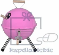 Grille - Garthen Kolorowy kulisty grill przenośny - różowy - miniaturka - grafika 1