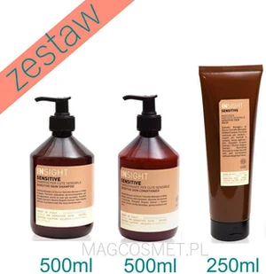 Insight SENSITIVE Zestaw dla Wrażliwej Skóry Głowy Szampon 500ml Odżywka 500ml Maska 250ml - Maski do włosów Insight SENSITIVE Zestaw dla Wrażliwej Skóry Głowy Szampon 500ml Odżywka 500ml Maska 250ml - Maski do włosów - miniaturka - grafika 1