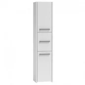 Szafki łazienkowe - Topeshop Szafka łazienkowa słupek, biała, 40x30x170 cm - miniaturka - grafika 1