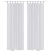 Firany i zasłony dla dzieci - Zasłona na szelkach, biała, 140 x 245 cm, 2 sztuki - miniaturka - grafika 1