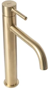 Rea Bateria umywalkowa Bateria umywalkowa Lungo Gold szczotkowana wysoka - Baterie umywalkowe - miniaturka - grafika 2