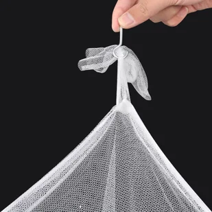 vidaXL vidaXL Prostokątna moskitiera nad łóżko z 3 wejściami (x2) - Akcesoria turystyczne - miniaturka - grafika 5