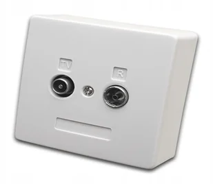 Gniazdo R-tv Dmtrade przelotowe - Akcesoria TV-SAT - miniaturka - grafika 2