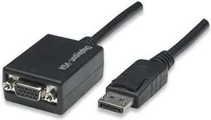 Techly Kabel adapter Techly P-DSP250 DisplayPort na VGA 0,15m aktywny czarny 325325 - Huby USB - miniaturka - grafika 3