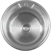 Zlewozmywaki - Aqualine Aqualine zlewozmywak stalowy z syfonem AQ051B - miniaturka - grafika 1