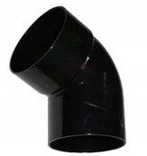 Rynny i akcesoria - Wavin Kolano Jednokielichowe Czarne 110x67 Kanion - miniaturka - grafika 1