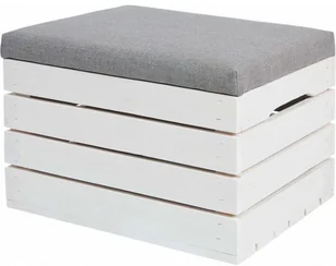 Biała Drewniana Skrzynia Z Siedziskiem 38 Kolorów T8-P64 - Ławki do przedpokoju Biała Drewniana Skrzynia Z Siedziskiem 38 Kolorów T8-P64 - Ławki do przedpokoju - miniaturka - grafika 1