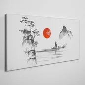 Obrazy i zdjęcia - PL Coloray Obraz Canvas Japonia tradycyjne malarstwo 120x60cm - miniaturka - grafika 1