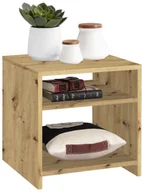 Ławy i stoliki kawowe - FMD Mobel FMD Stolik kawowy z półką, kolor dębowy - miniaturka - grafika 1