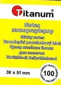 Szkolne artykuły papiernicze - Titanum NOTES MEMO 38x51mm 1 SZT - miniaturka - grafika 1
