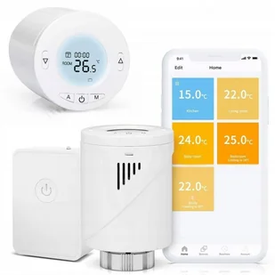 Meross Meross głowica termostatyczna WiFi MTS100H MTS100H - Systemy inteligentnych domów - miniaturka - grafika 4