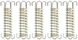 vidaXL Sprężyny naciągowe do żagla ogrodowego, 5 szt., stal nierdzewna - Pozostałe narzędzia ogrodowe - miniaturka - grafika 2