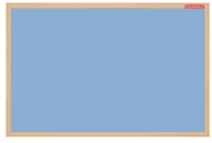 Tablice i flipcharty - MEMOBOARDS Tablica suchośiceralno-magnetyczna 40x60 niebieska drewno - miniaturka - grafika 1