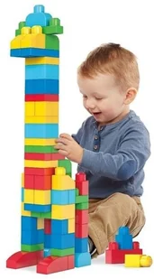 Fisher Price MEGA BLOCKS FIRST BUILDERS TORBA NA ZAMEK 60 ELEMENTÓW 65541084155 - Klocki - miniaturka - grafika 5