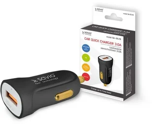 SAVIO SA-05/B Ładowarka samochodowa ze wsparciem Quick Charge 3.0 - Ładowarki samochodowe - miniaturka - grafika 4