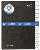 Teczki i skoroszyty - Pagna teczka skorowidz do podpisu A-Z, 24 przekładki, czarna 24241-04 - miniaturka - grafika 1