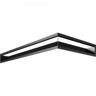 Akcesoria kominkowe - Kratki.pl LUFT SF narożny lewy czarny 80x40x9 LUFT/NL/9/8040/45S/C/SF - miniaturka - grafika 1