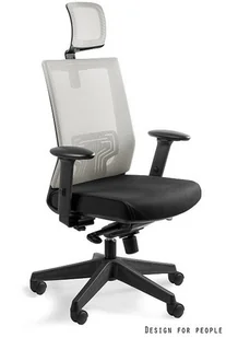 Fotel biurowy, krzesło biurowe Unique Fotel Ergonomiczny NEZ - 6 kolorów kółka do parkietów czerwony - Fotele i krzesła biurowe - miniaturka - grafika 5