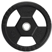 Obciążenia - HMS TOH15 CZARNY TALERZ OLIMPIJSKI OGUMOWANY 15 KG HMS 17-61-104 - miniaturka - grafika 1