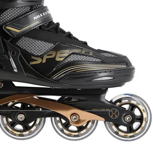 Nils EXTREME NA2150 CZARNO-ZŁOTY ROZM. 43 ŁYŻWOROLKI EXTREME - Rolki - miniaturka - grafika 6