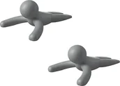 Akcesoria do drzwi - Umbra Stopery do drzwi Buddy szare 2 szt. 1013767-149 - miniaturka - grafika 1