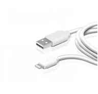 Kable USB - SBS Mobile Kabel USB 2.0 iPhone Lightning 3 metry biały TECABLEUSBIP53W - miniaturka - grafika 1