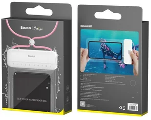 Baseus ' Baseus uniwersalny wodoodporny pokrowiec etui na telefon (max 7,2'''') na basen nad wodę IPX8 różowy (ACFSD-D24) ACFSD-D24' - Etui i futerały do telefonów - miniaturka - grafika 13