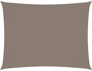 vidaXL Prostokątny żagiel ogrodowy, tkanina Oxford, 5x6 m, taupe vidaXL - Parasole ogrodowe - miniaturka - grafika 2